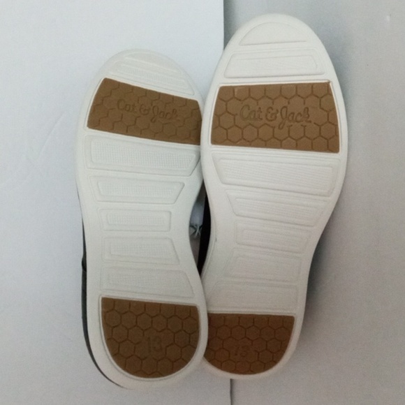 Cat & Jack Oxford Shoes size 13 Black with Cream soles NWT - Picture 5 of 5